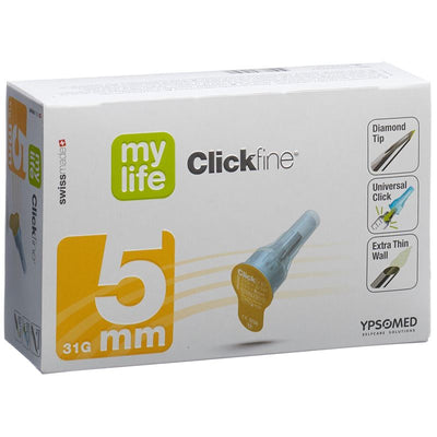 MYLIFE Clickfine Pen Nadeln 5mm 31G 100 Stk